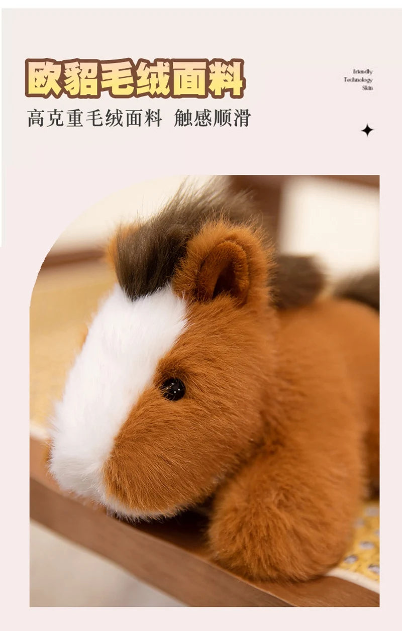 Animals Plush Toys Cute Frog/Duck/Cow/Horse Dolls Soft Birthday Gift For Girls And Children Accompany Appease Stuffed Dolls