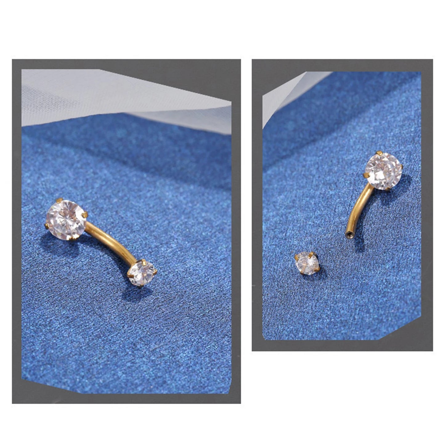 1PC 316L Surgical Steel Belly Button Rings Crystal Piercing Navel Piercing Earring Belly Piercing Sexy Body Jewelry Ombligo