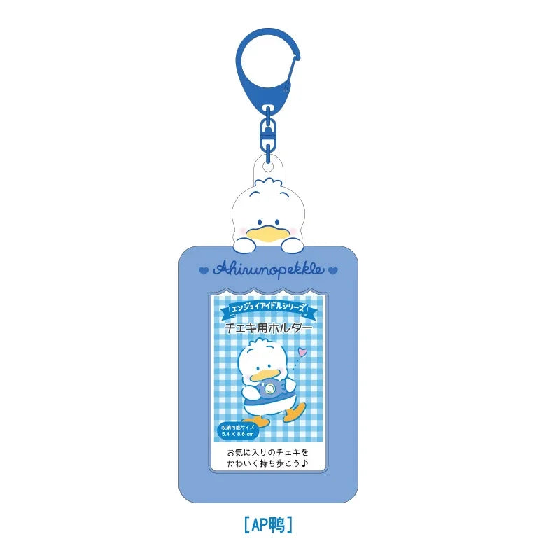 Sanrios Card Bag Cute Anime Figure Cinnamoroll Kuromi Id Bus Card Storage Case Holder Melody Pochacco Students Card Sleeve Gift