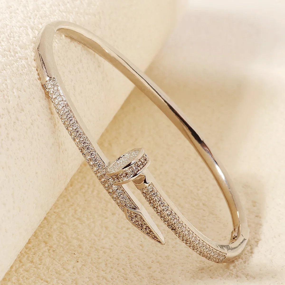 Female Jewelry Nail Bracelets Trendy Bracelet Zircon Screw Bracelet For Women Everyday Party Festive Jewelry As Gifts
