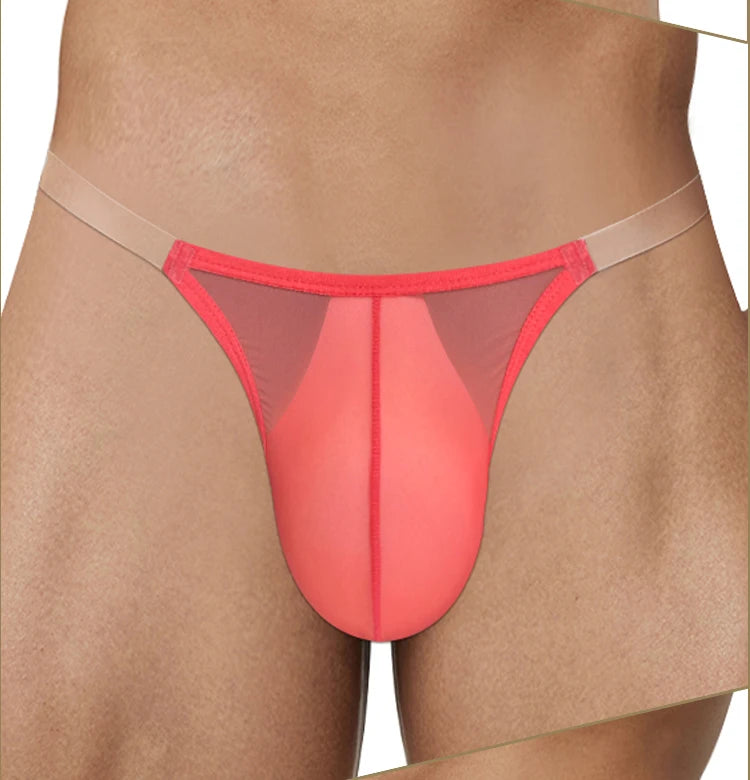 Transparent U Pouch Man Briefs Bikini Lingerie Sexy Low Waist Mens Soft Underwear Breathable Quick dry Male Triangle Underpants