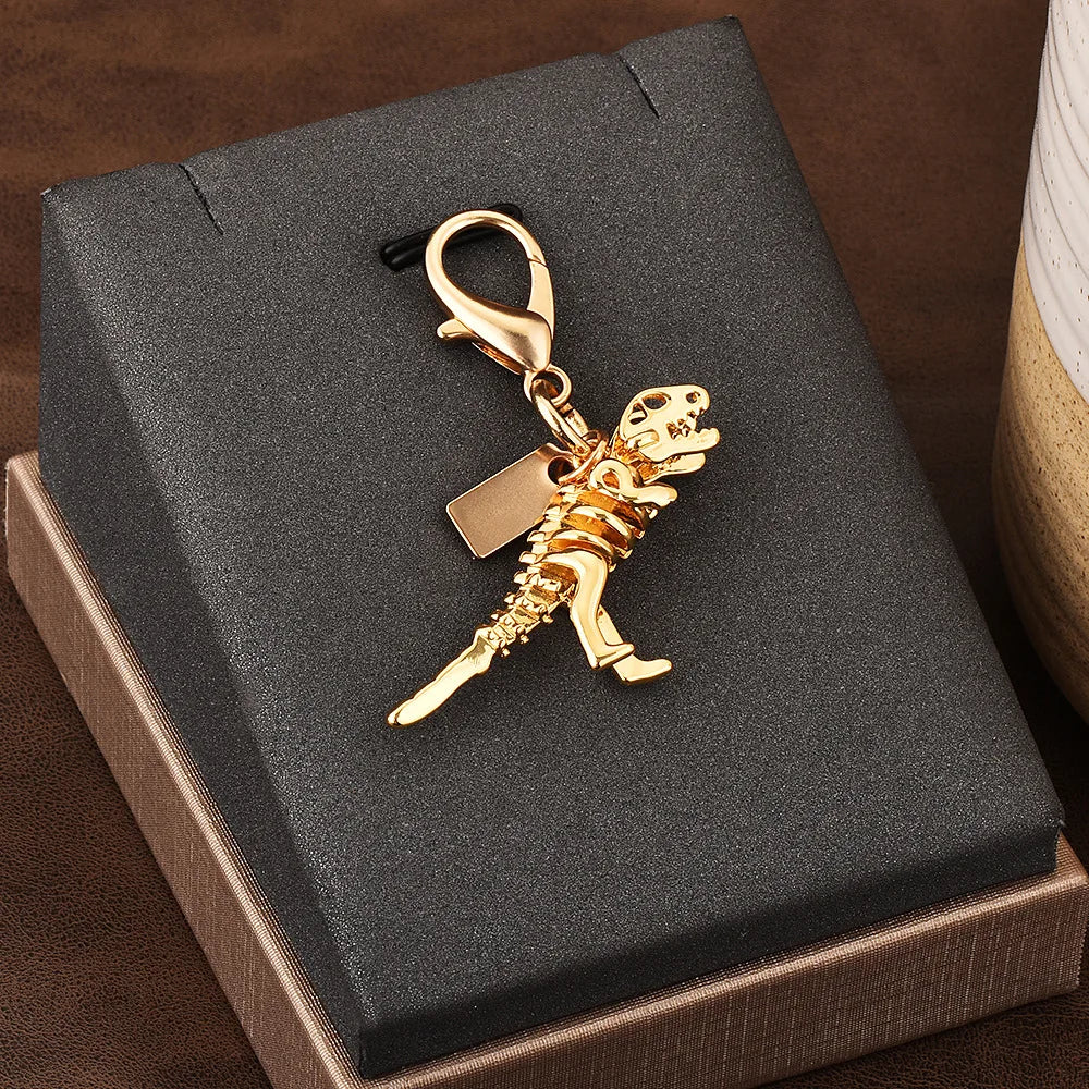 Fashion Bear Cherry Letter C Flower Keychains For Women Metal Y2K Exquisite Bag Pendant Car Key Ring Jewelry Gift Accessories
