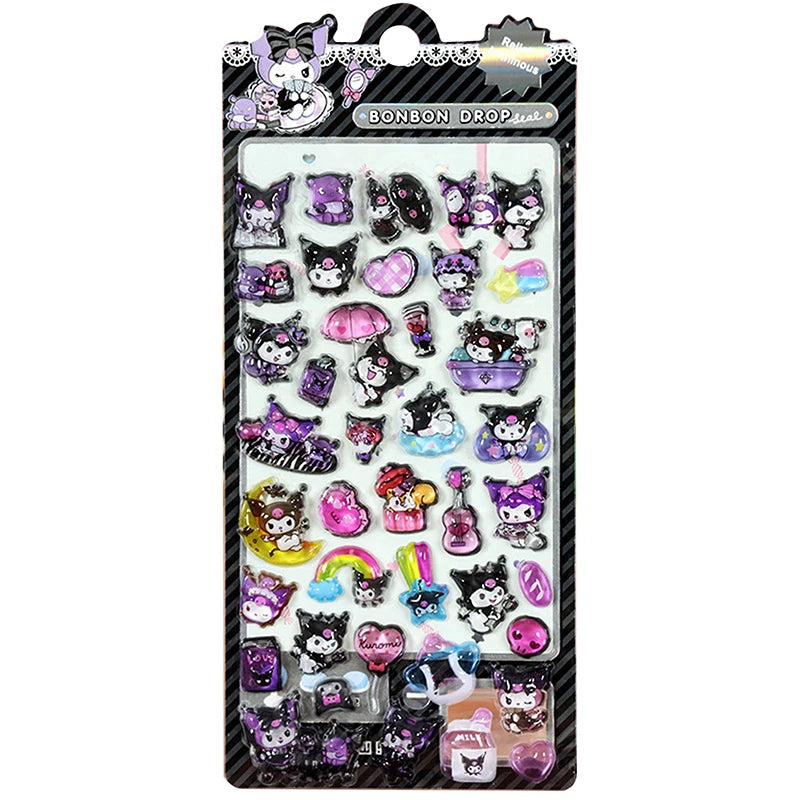 Kawaii Sticker DIY Hand Account Diary Decorative Kitty Kuromi Funny Cartoon Kids Girls Christmas Birthday Gift Reward Toy