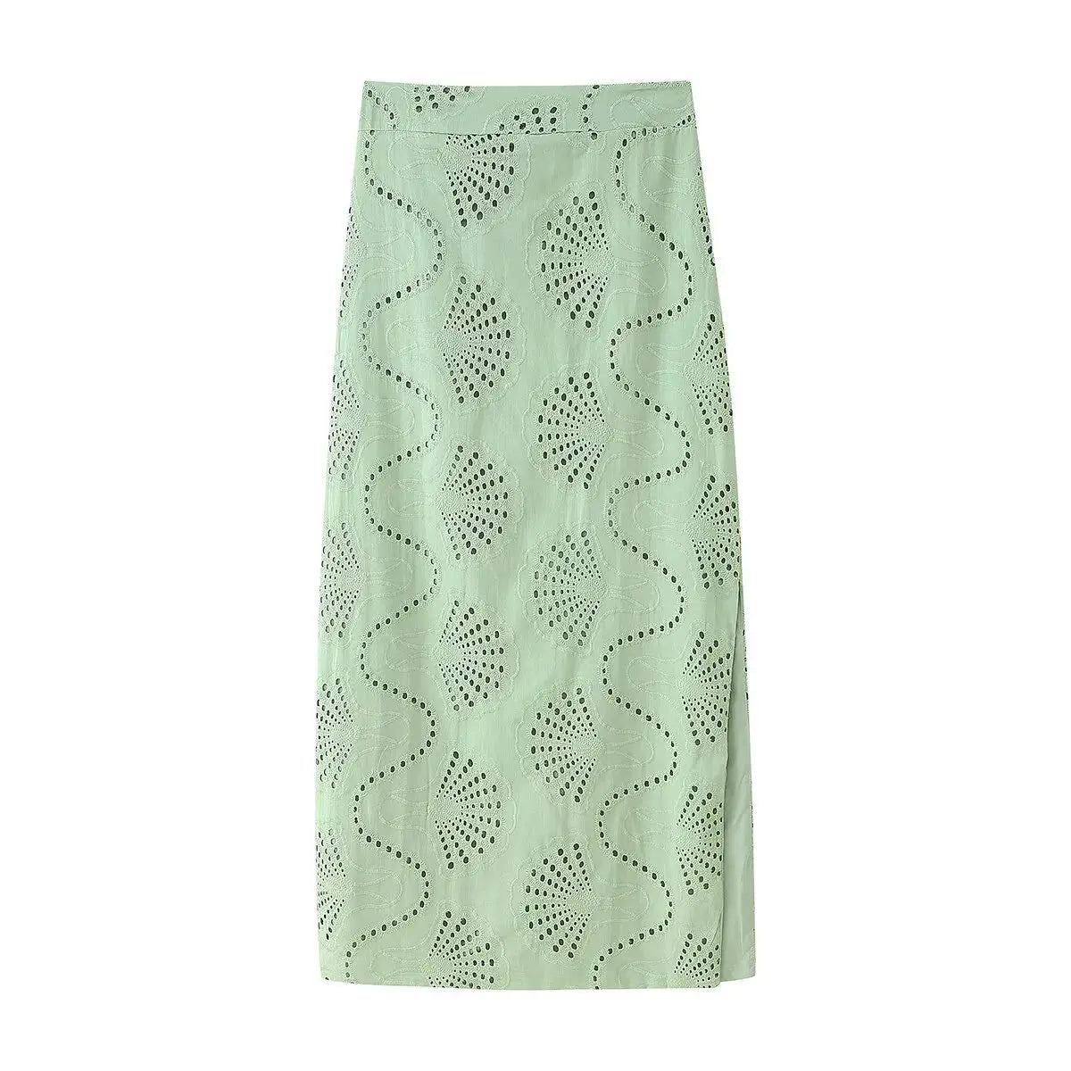 Elegant Chic Embroidery Skirt Set Women's Sleeveless Short Tops and Straight Long Skirt 2025 Summer High Street Slim Lady Set