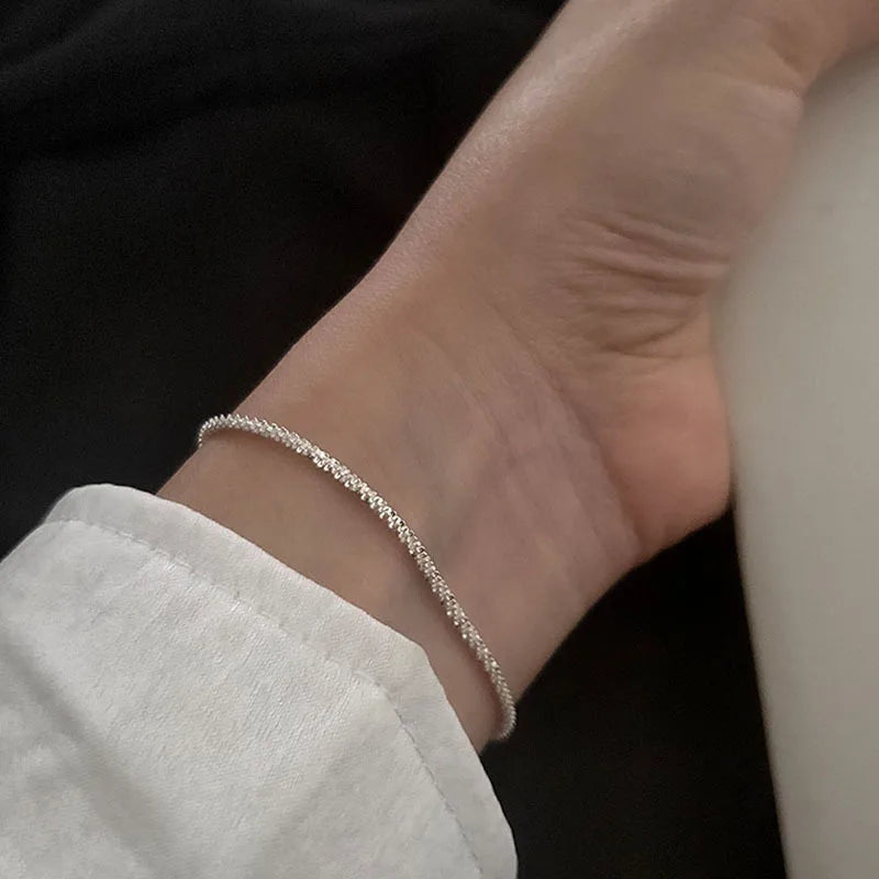French Retro Single Zircon Pearl Bracelet for Women Simple Handmade Beaded New Elegant Luxury Jewelry Birthday Gifts for Female