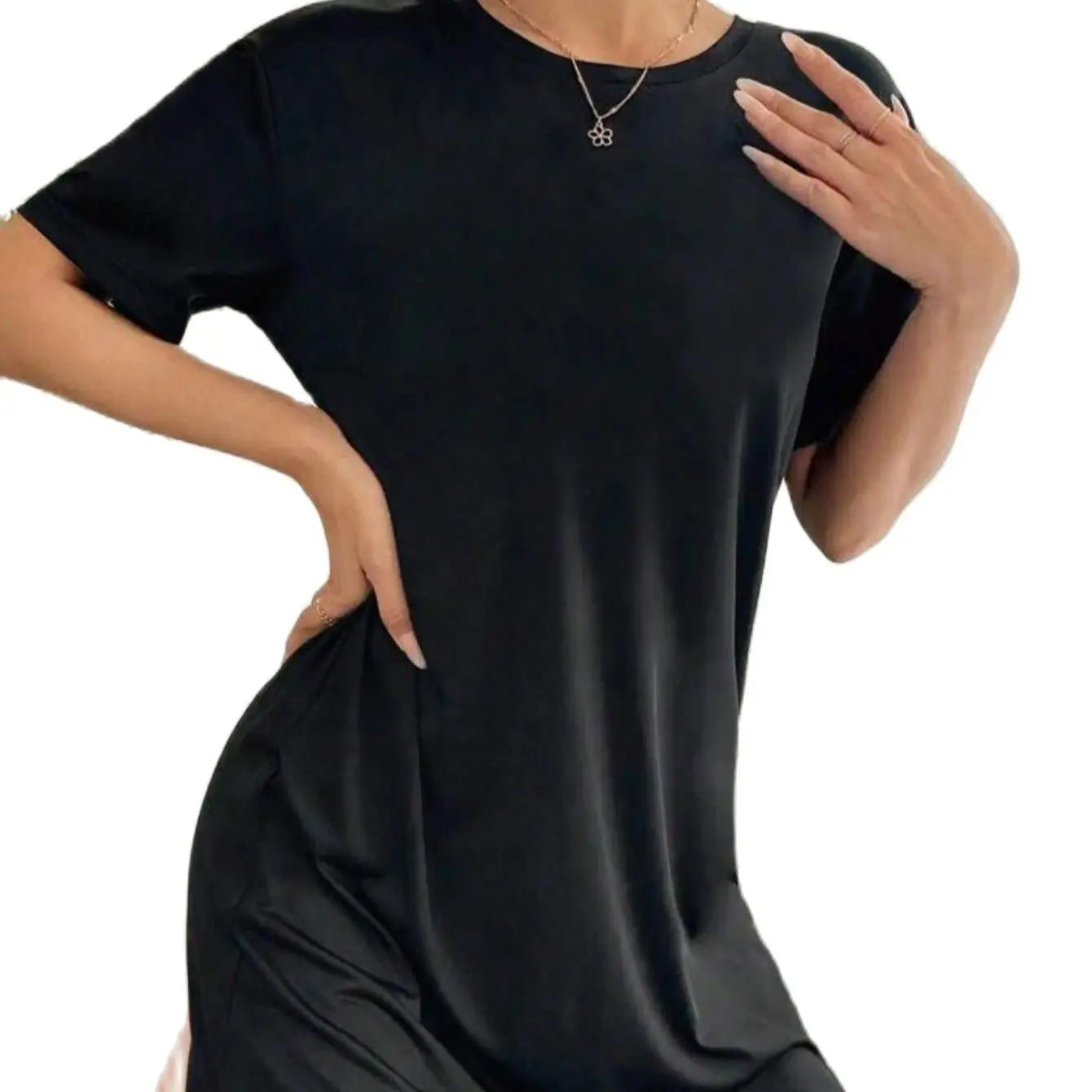 Summer Dresses 23 printed slim-fit A-line shirt dress Casual women's dresses half-length Short Evening dresses women clothes