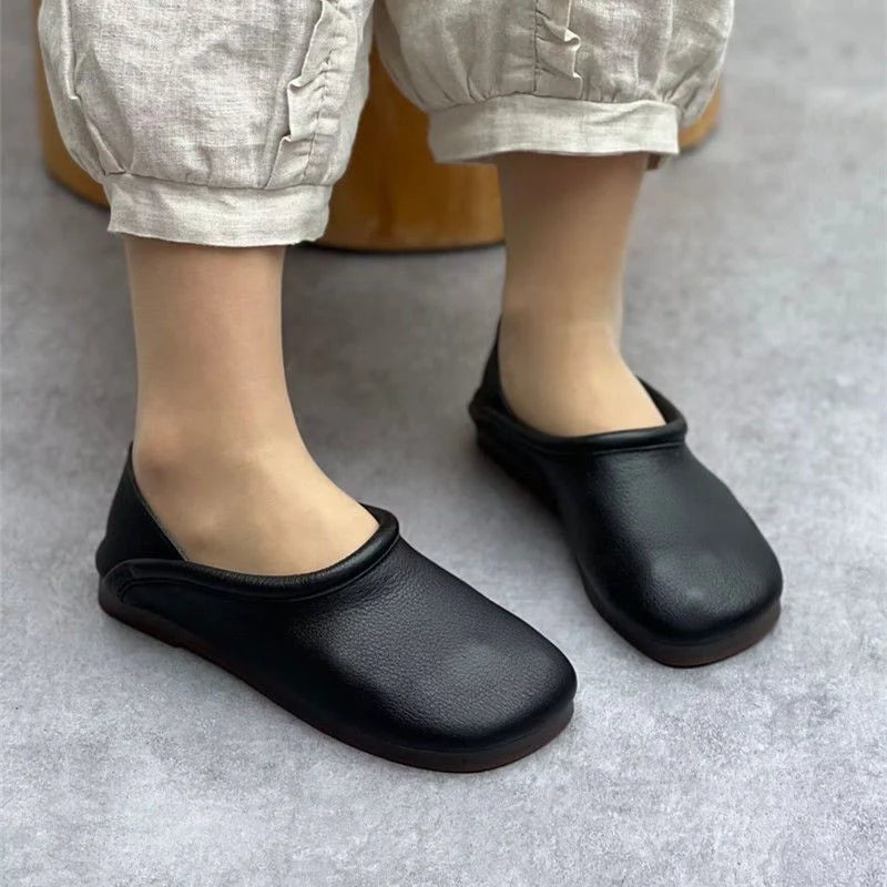 Flats Women Loafers Shoes Designer Leather Casual Shoes Autumn Soft Oxford Shoes 2024 New Trend Walking Cozy Chaussures Femme