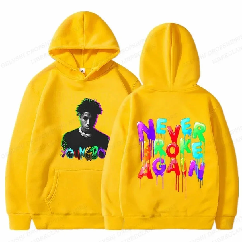 Rapper YoungBoy Hoodie Men Fashion Hoodie Never Broke Again Hoodies Sweatshirt Women Sweats Letter Pullovers Clothes Boy Coa