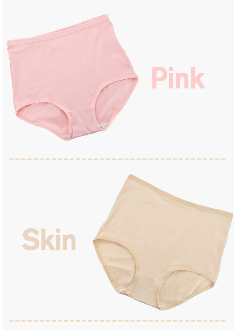 Women Cotton High Waist Panties Soft Breathable Briefs Oversize Underwear Plus Size Lingerie Seamless Ladies Panty Underpants