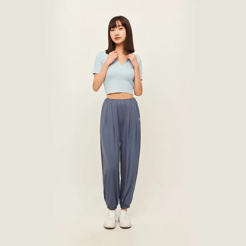 OhSunny レディース ワイドレッグパンツ 日焼け防止 UVカット UPF50+ オーバーサイズ カジュアル トラウザーズ ストリートウェア ルーズストレート フルパンツ 新作