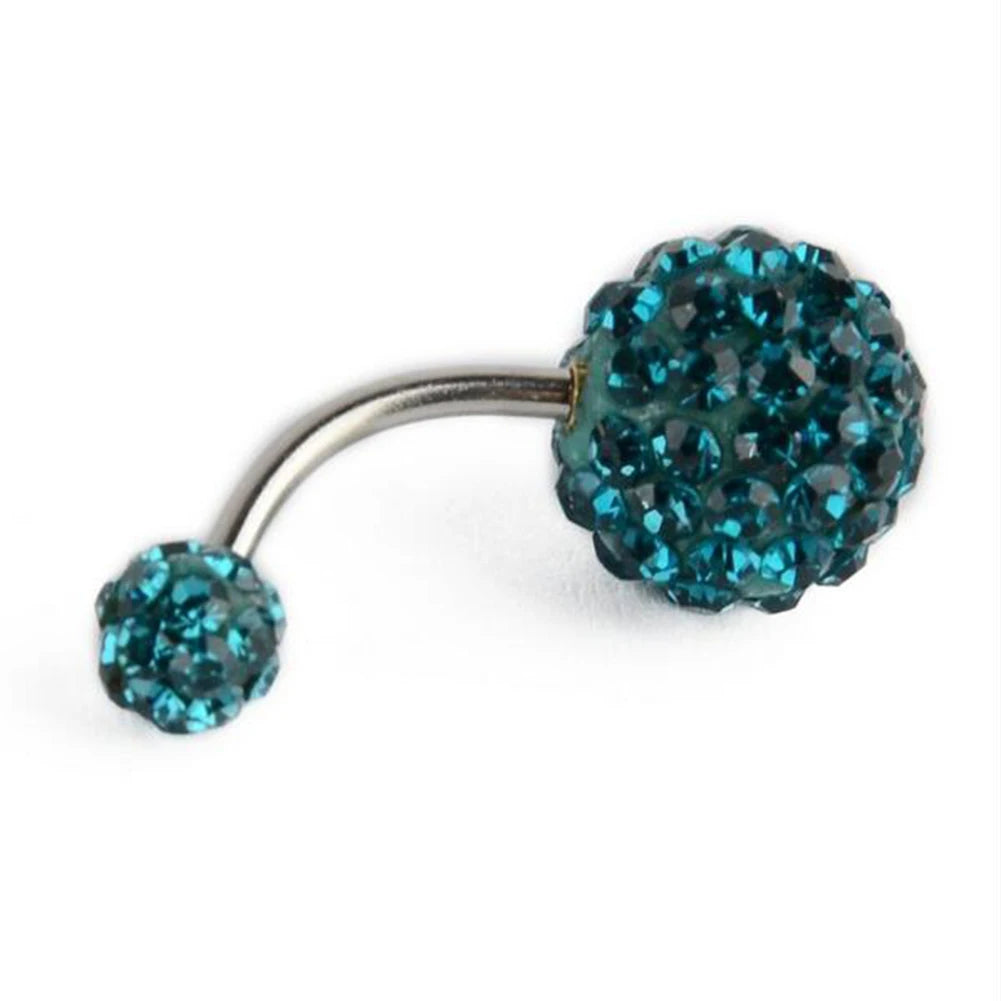 1PC 316L Surgical Steel Belly Button Rings Crystal Piercing Navel Piercing Earring Belly Piercing Sexy Body Jewelry Ombligo