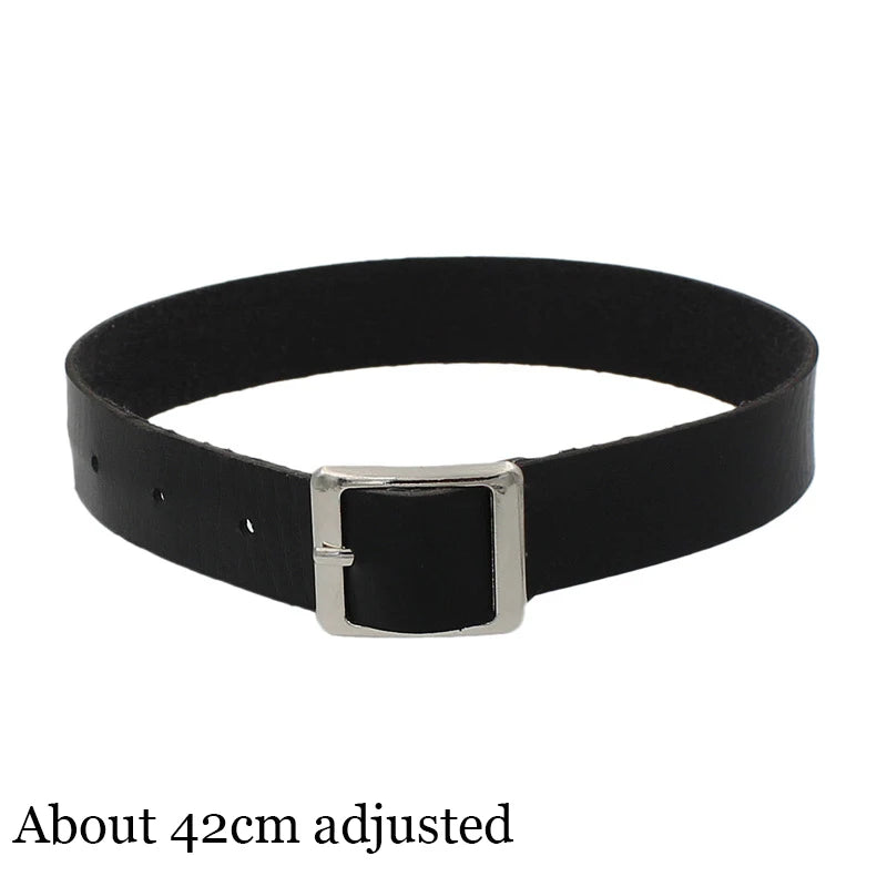 Woman Black Bat Punk Choker Collar Necklace Sexy PU Leather Heart Lock Key Spike Gothic Cosplay Accessories Party Jewelry New