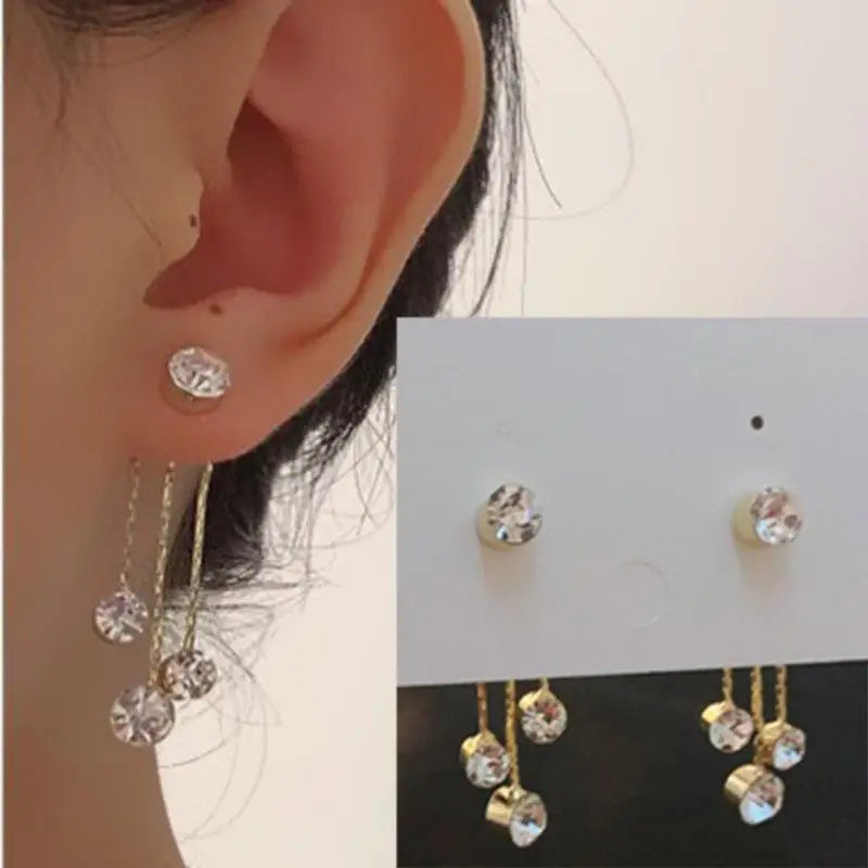 925 Silver Needle Korean Fashion Tassel Pearl Earrings For Women Jewelry 2025 Trending New Vintage Women's Pearl Drop Earrings