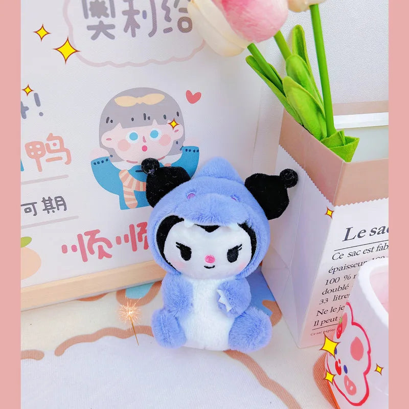 Sanrio Hello Kitty Plush Doll Keychain Pendant Cartoon Kt Cat Stuffed Plushies Key Ring Bag Accessories Girls Gift Kids Toys