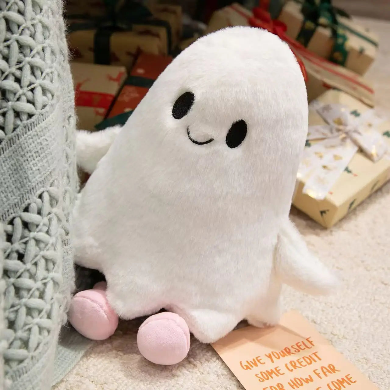 Latest Halloween Ghost Pumpkin Doll Stuffed Plush Toy Handmade Doll Cartoon Anime Cute Birthday Gift for Friends Fun Doll