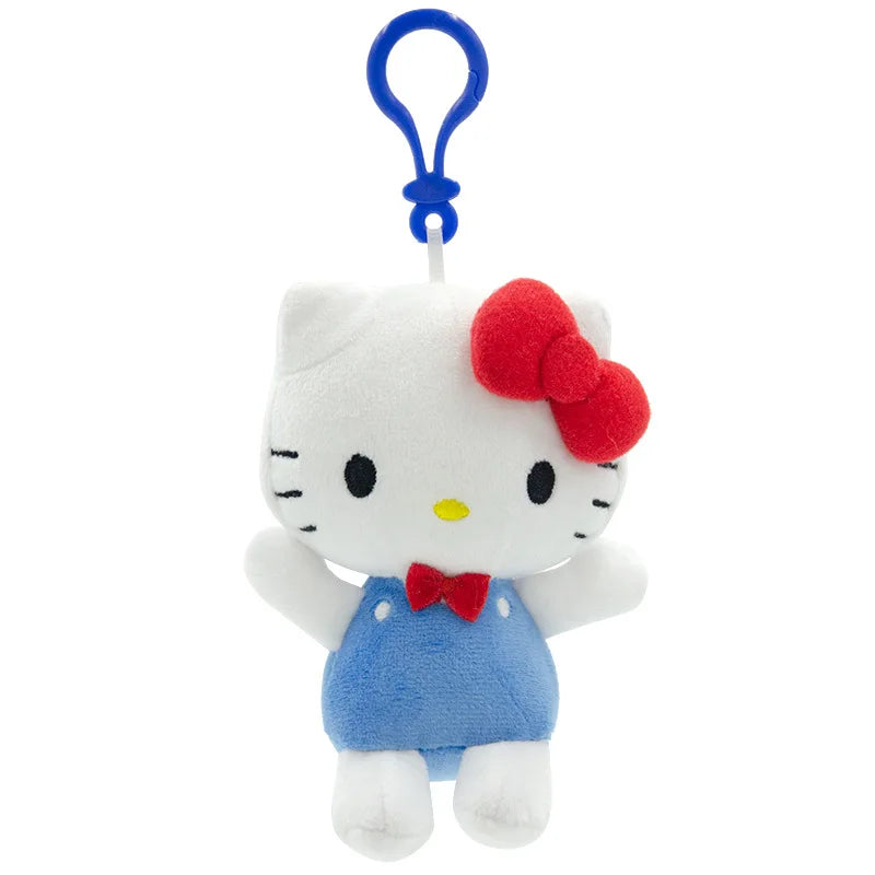 Sanrio Hello Kitty Kuromi Melody Stuffed Toys Pendant Cute Plush Toys Kawaii Keyring Anime Keychain Birthday Gift Party Treats
