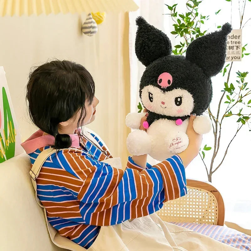 70cm Big Size Sanrio Kuromi Plush Toy Kawaii Stuffed Doll Anime Cartoon Home Decor Plush Cute Pillow Toy Kids Birthday Xmas Gift