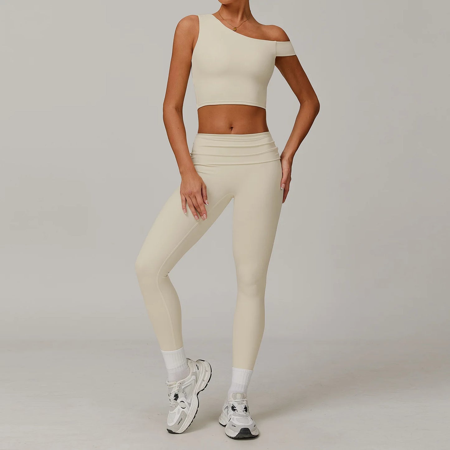 2Pcs Gym Set Sportswear Women Sports Tank Tops High Waist Stretch Flared Pant Gym Suit Fitness Clothes Activewear Workout Sets