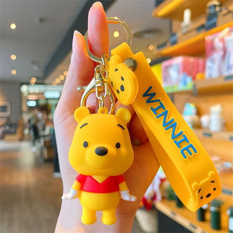 New Kawaii Anime Disney Keychain Toy Story Personalized Variety of Cartoon Doll Keyring Key Chain Car Pendant Kids Toys Gifts