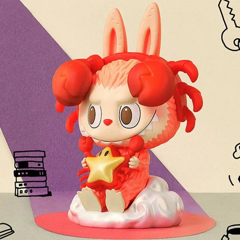 POP MART THE MONSTERS Constellation Series Labubu Zimomo Blind Box Surprise Box Original Action Figure Cartoon Model Mystery Box
