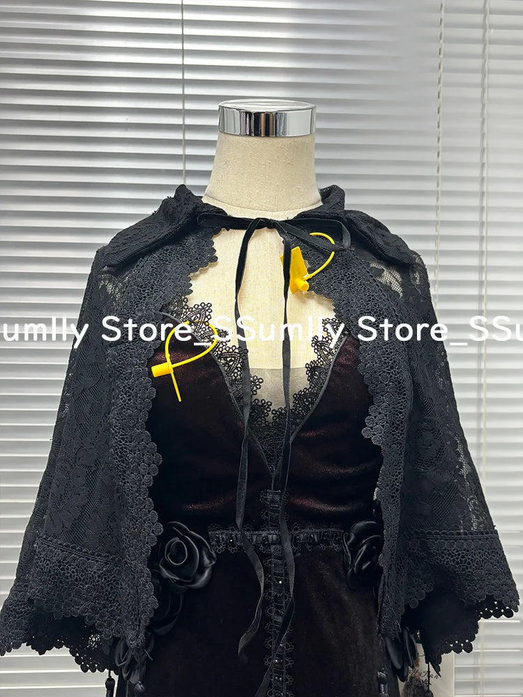 Summer Gothic Grunge Y2k Lace Dress Women Dark Academia Sexy Slim Party Dresses Korean Fashion Design Festival Long Prom Dress