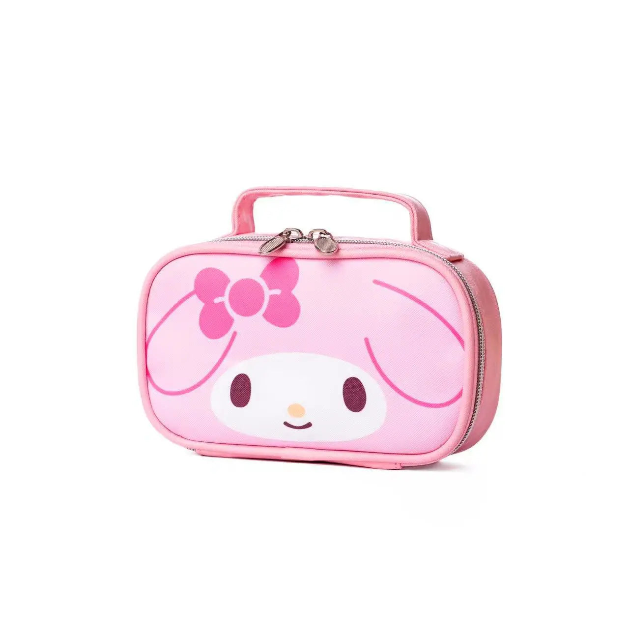 Sanrio Hello Kitty Large Capacity Pencil Case Kuromi My Melody Cartoon PU Cosmetic Bag Portable Student Stationery Storage Bag