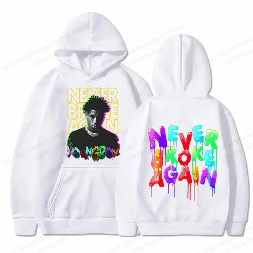 Rapper YoungBoy Hoodie Men Fashion Hoodie Never Broke Again Hoodies Sweatshirt Women Sweats Letter Pullovers Clothes Boy Coa