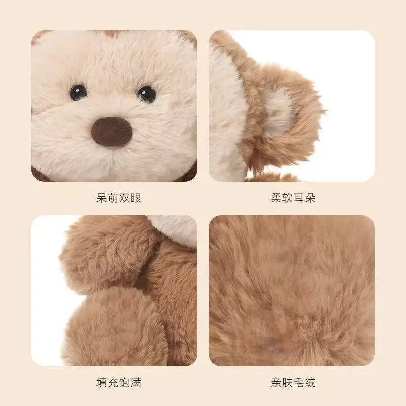 26cm New Simulated Bean Ding Monkey Doll Stuffed Plush Toy Cartoon Anime Cute Pillow Elegant Children's Birthday Gift Fun Doll