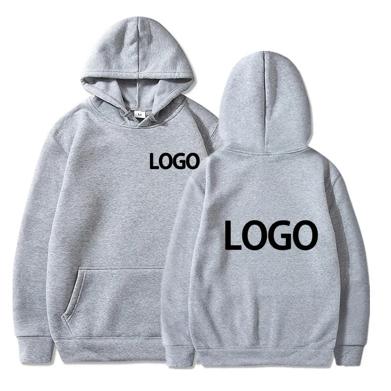 Customized Printing Men's and Women's Hoodies, Loose Casual Clothing, Fashionable Long Sleeved Hooded Pullover, 2025