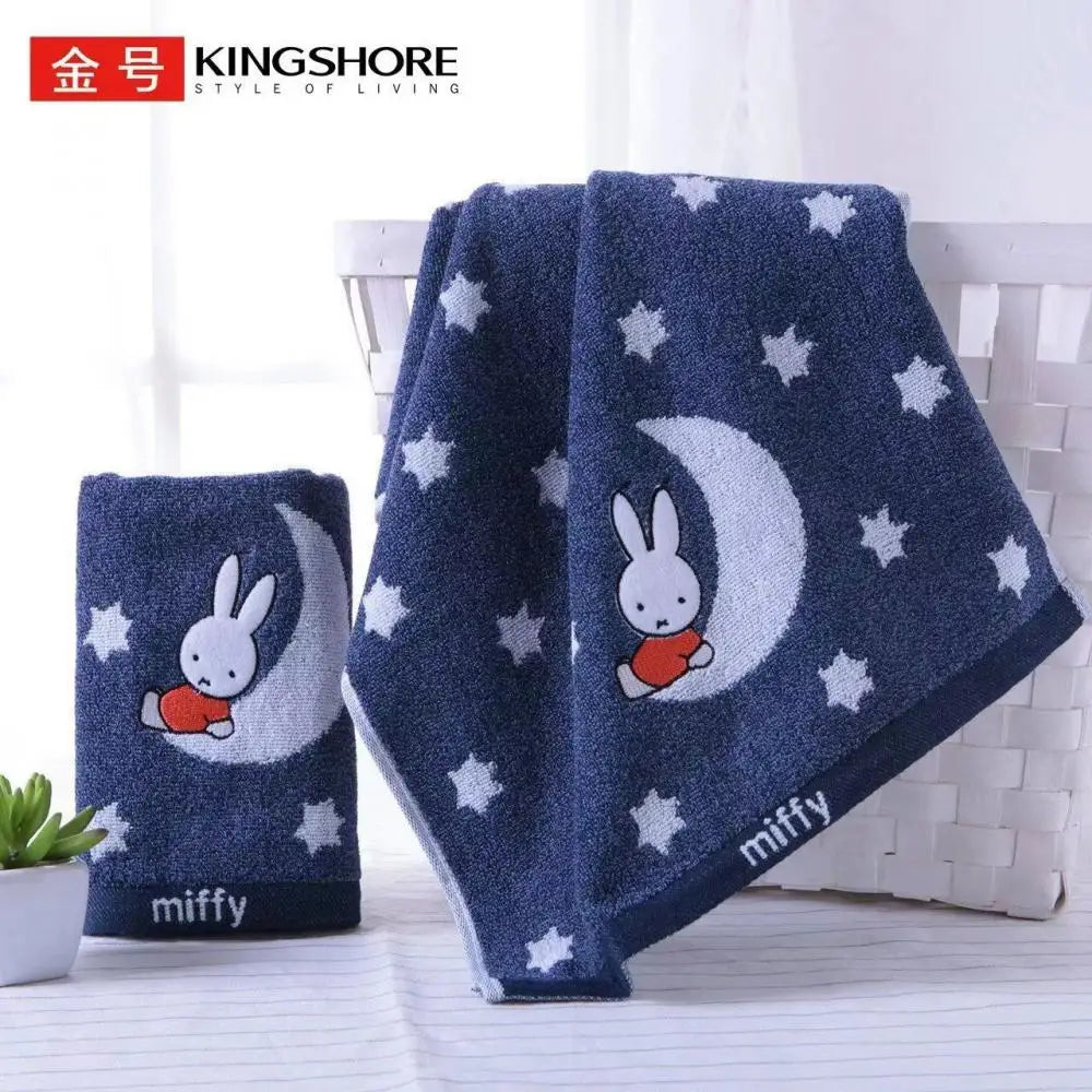 Miffy Golden Number genuine new daily Necessities Soft and absorbent children pure cotton towel all cotton soft