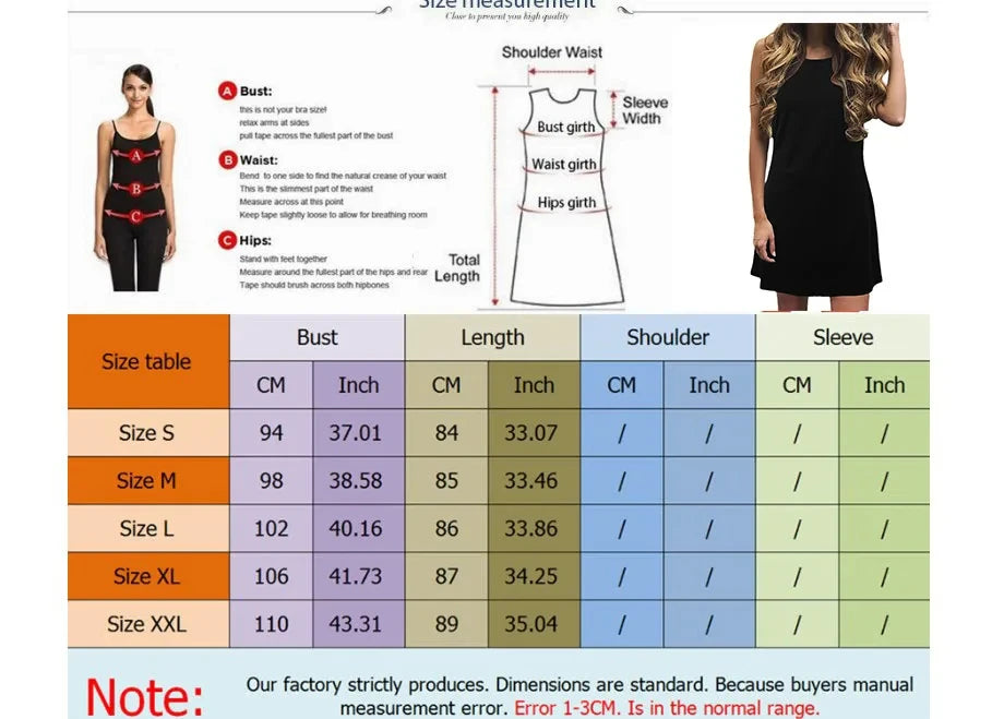 Women's summer loose and comfortable casual sun and moon pattern printed black sleeveless vest dress punk style dress