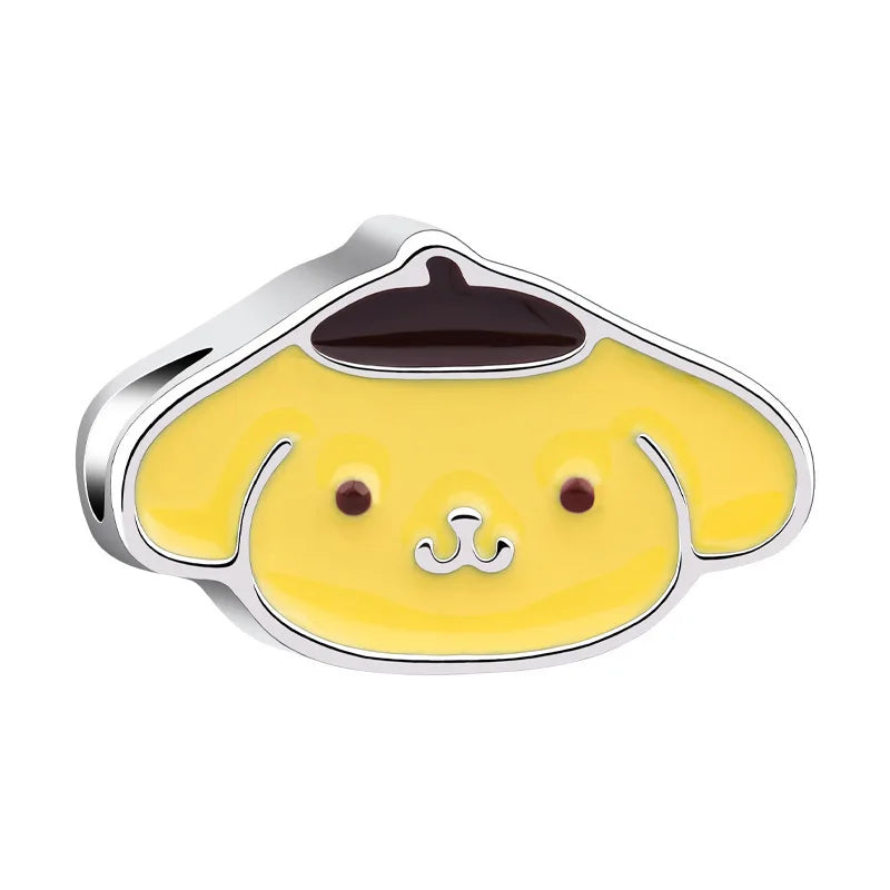 サンリオ ハローキティ メロディー 可愛い カートゥーン ドリップオイルビーズ オリジナル パンダラ ブレスレットに合う カラフル DIY ジュエリー アクセサリー