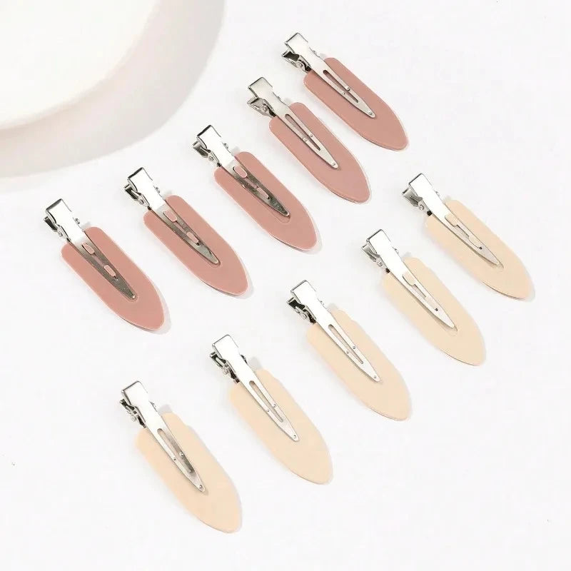 10個/セット レディース ヘアクリップ サイドバングス固定 フリンジバレッタ メイクアップツール 女性 レディース ガールズ ヘッドウェア ヘアピン ヘアアクセサリー