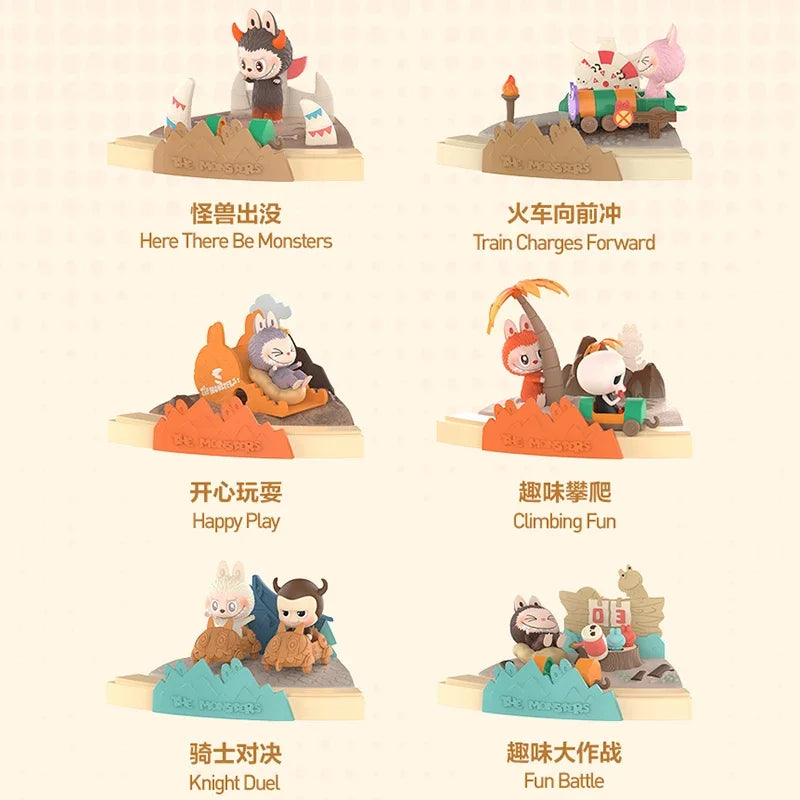 POPMART LABUBU THE MONSTERS Play Games Together Series Scene Blind Box Guess Bag Mystery Box Toys Doll Anime Figure Ornaments