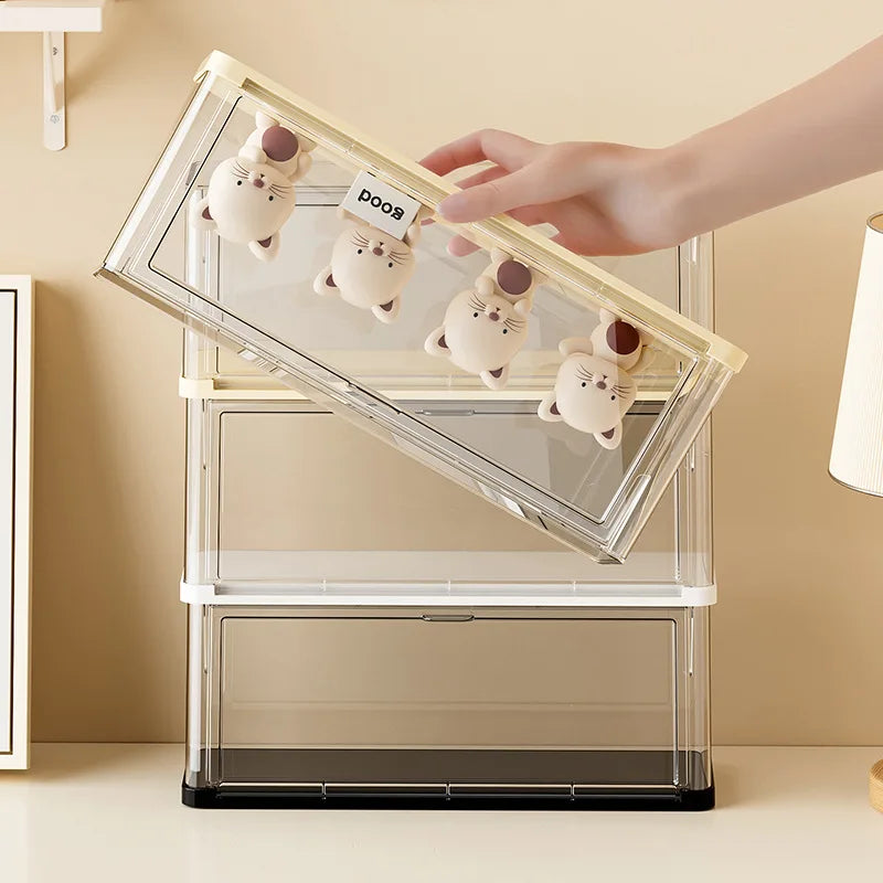 RAKKS Can Be Stacked Blind Box Storage Box Hand Box Dustproof Plastic Box Display Stand Doll Doll Display Box