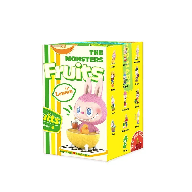 Pop Mart Labubu The Monsters Fruit Series Blind Box Guess Bag Mystery Box Toys Doll Cute Anime Figure Desktop Ornaments Gift