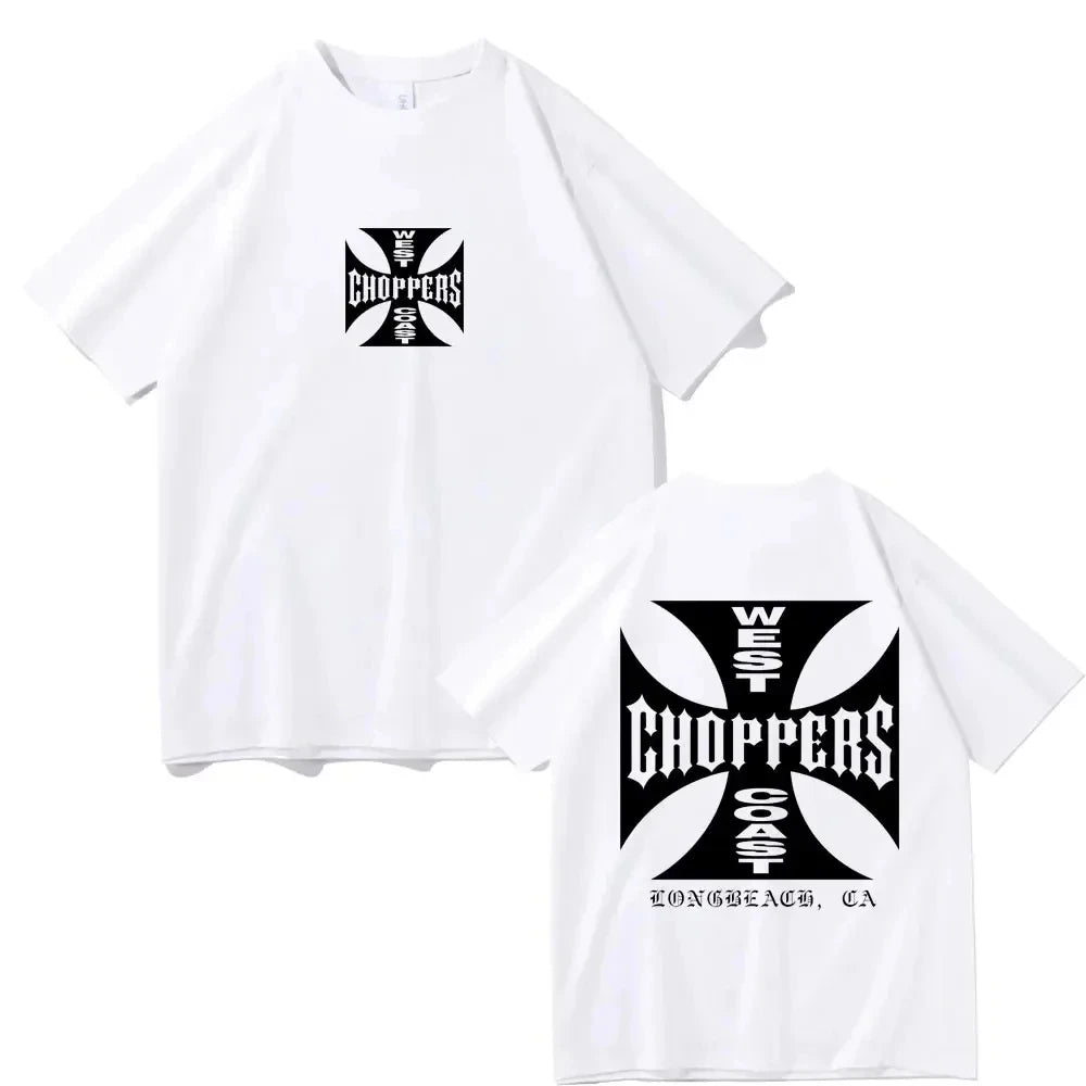 Summer Fashion T Shirt Women Men West Coast Choppers Print T-Shirt Casual Short Sleeve O-Neck Tshirt Vintage Clothing Tee