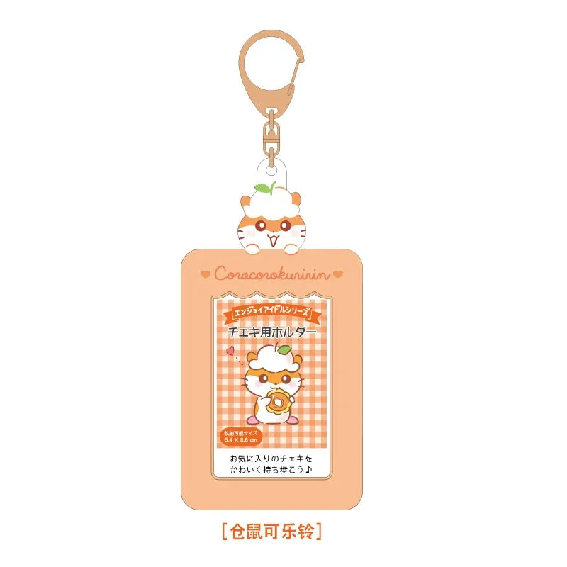 Sanrios Card Bag Cute Anime Figure Cinnamoroll Kuromi Id Bus Card Storage Case Holder Melody Pochacco Students Card Sleeve Gift