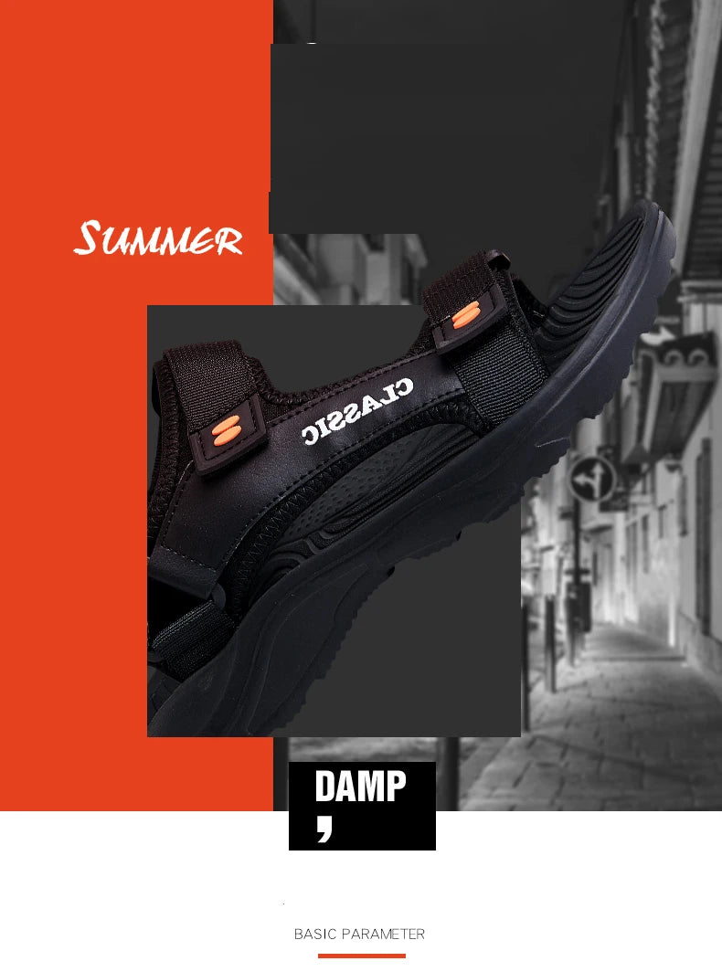 Men Sandals Summer Leisure Beach Holiday Sandals Men Shoes 2023 New Outdoor Sneakers Male Retro Comfortable Casual Sandals Men