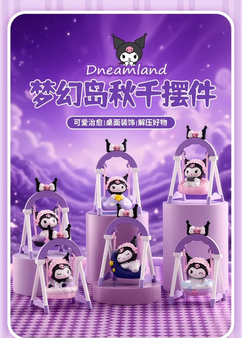2025 HOT New sanrio kuromi dreamer swing series toys figure kawaii anime kuromi doll table decoration cartoon girl toy gift