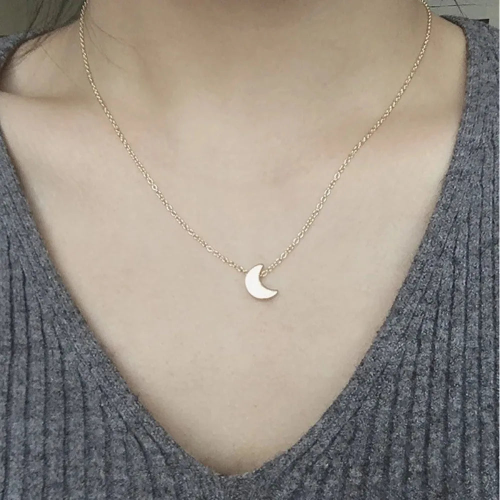 2024年新作レディースチョーカーゴールド/シルバーカラーチェーンスターハートチョーカーネックレスジュエリーCollana Kolye Bijoux Collares Mujer Collier