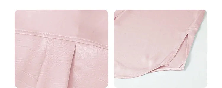 CHIC VEN Korean Women Shirt White Solid Pleated Side Slit Loose Long Sleeved Woman Blouses Female Tops Spring Summer 2025