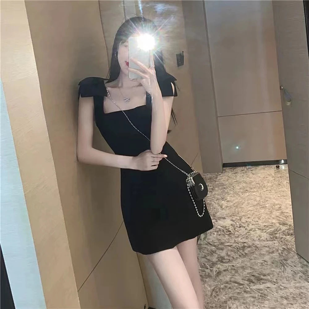 Vintage French Style Women's Sleeveless One-Piece Party Dress Spaghetti Straps Elegant Gown for Special Occasions Fashionable