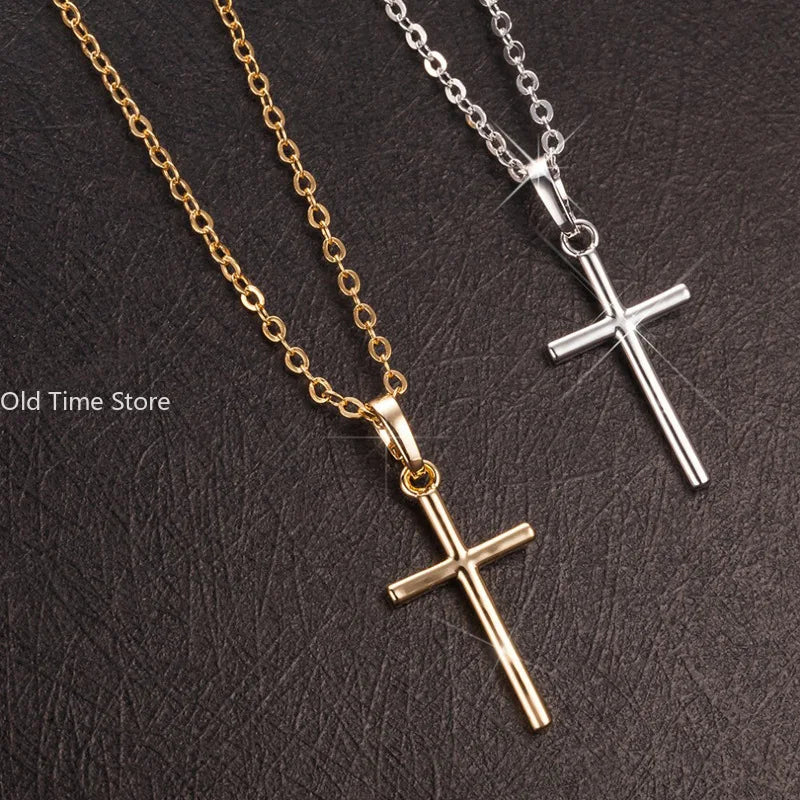 Gift Cross Necklace for Women - Gold Plated Cross Necklace Layered Small Side Necklace Women's Fashion Jewelry