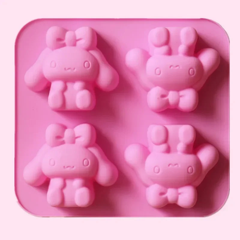 sanrio daily necessities ice cube molds, anime cartoon Kuromi Cinnamoroll My Melody character creative shape kitchen tool molds
