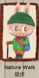 Pop Mart Labubu Elf Wilderness Travel Series Camping Confirmed Guess Bag Caja Ciega Toy Cartoon Animals for Girls Gift
