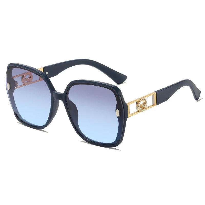 Sunglasses for Women High-end UV Resistant Sunglasses Large Frame Round Face Slim Sunscreen Sunglasses Fashion Accessories 2025