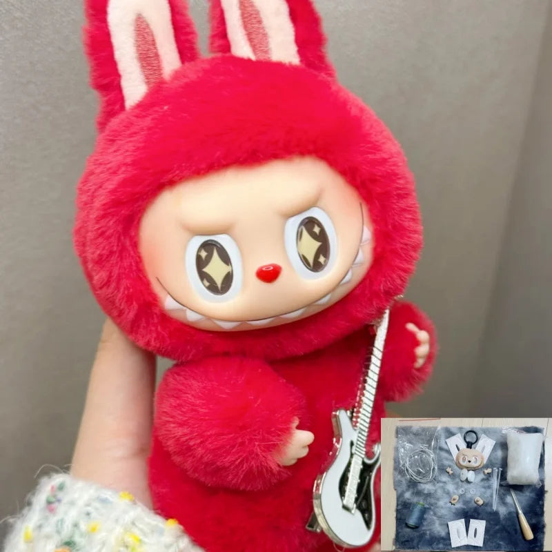 For Labubu Full Set Of Doll-Making Material Kits Diy Handmade Doll Pendant Desktop Ornaments Dolls Accessories Only Material Kit