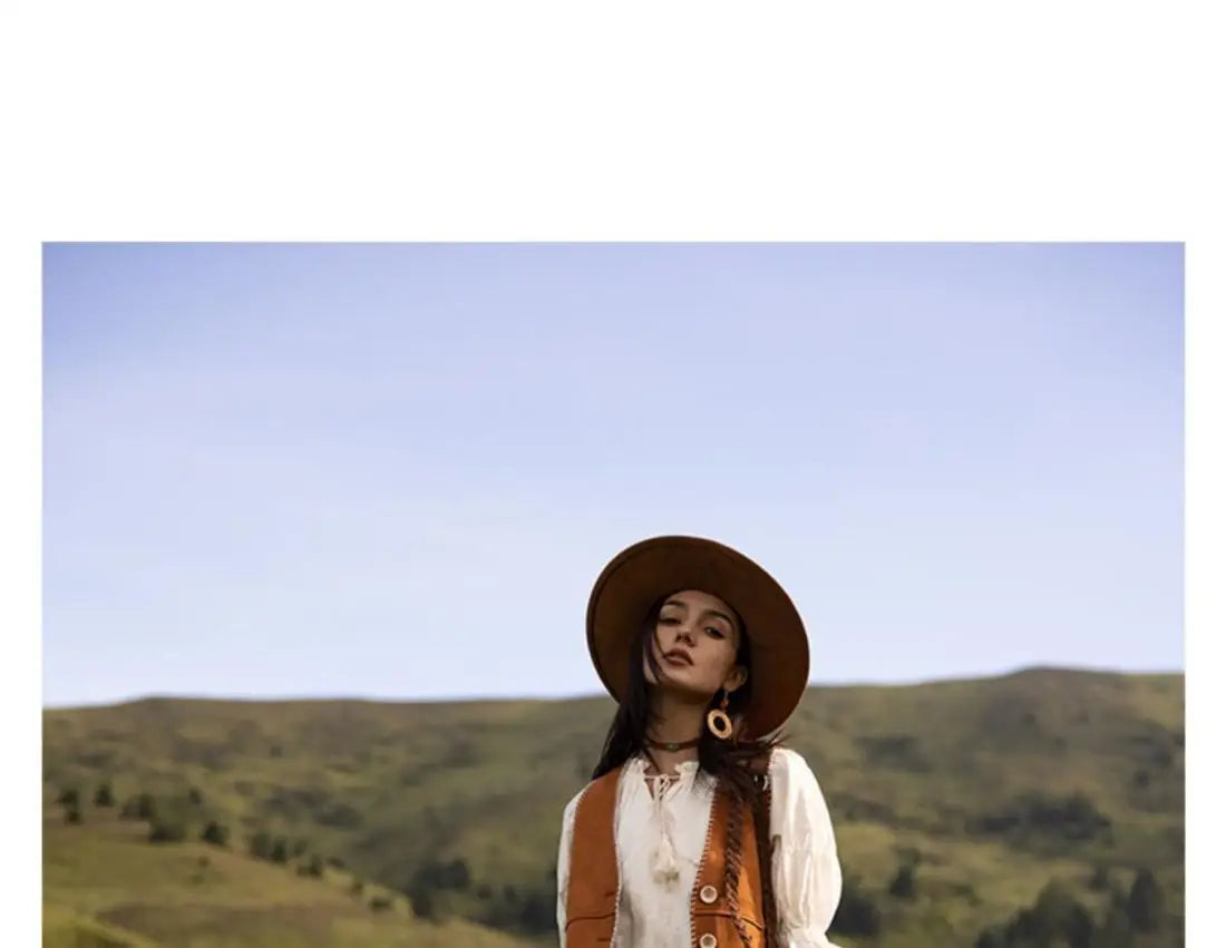 Fashion Women's Brown Button Vest Waistcoat