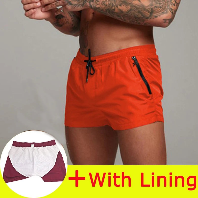2025 New Mens Swimsuit Sexy Swimwear Men Swimming Shorts Men Briefs Beach Shorts Sports Suits Surf Board Shorts Men Swim Trunks